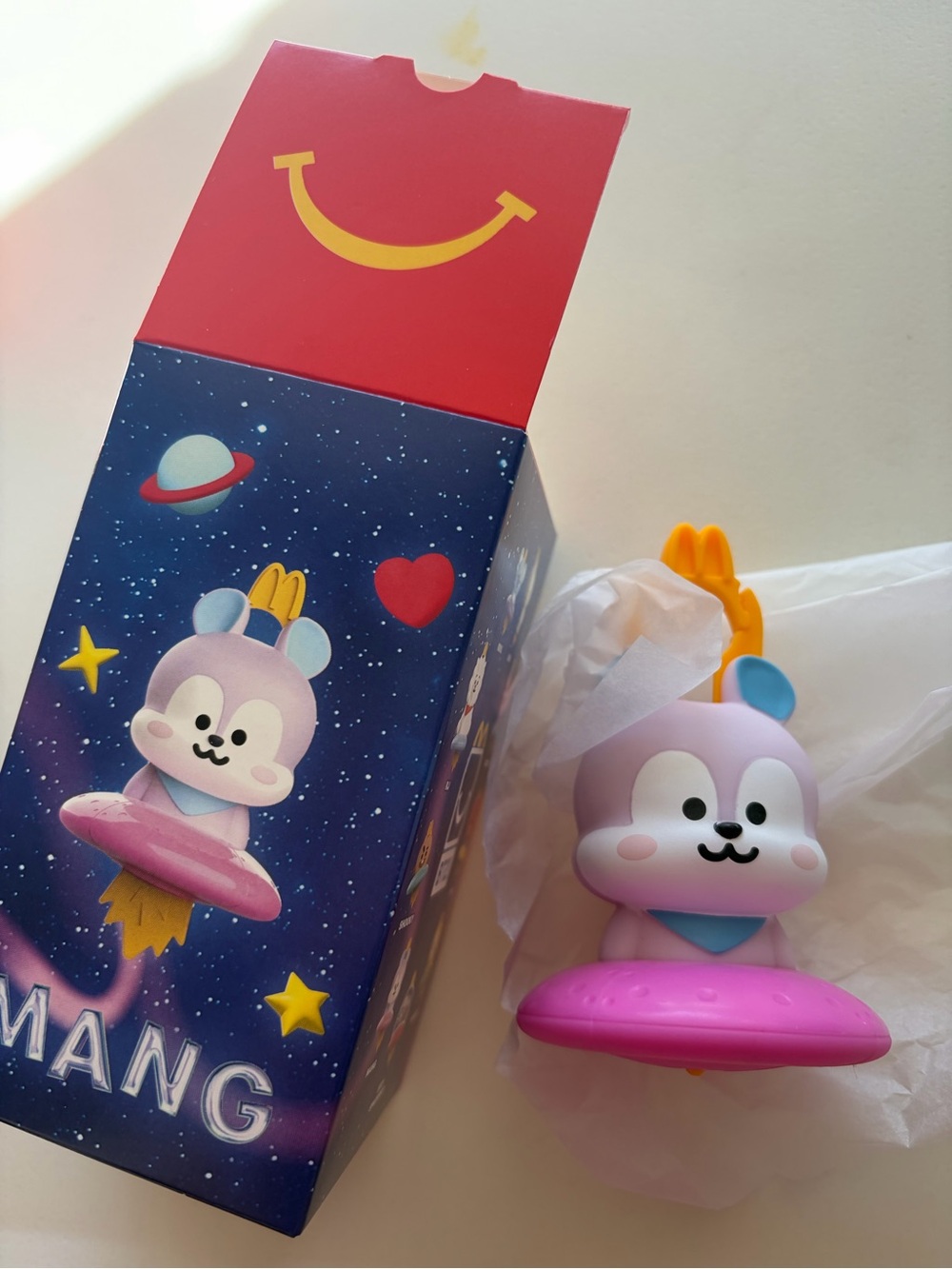 McDonald's Brand New BT21 Mang Toy and Keychain